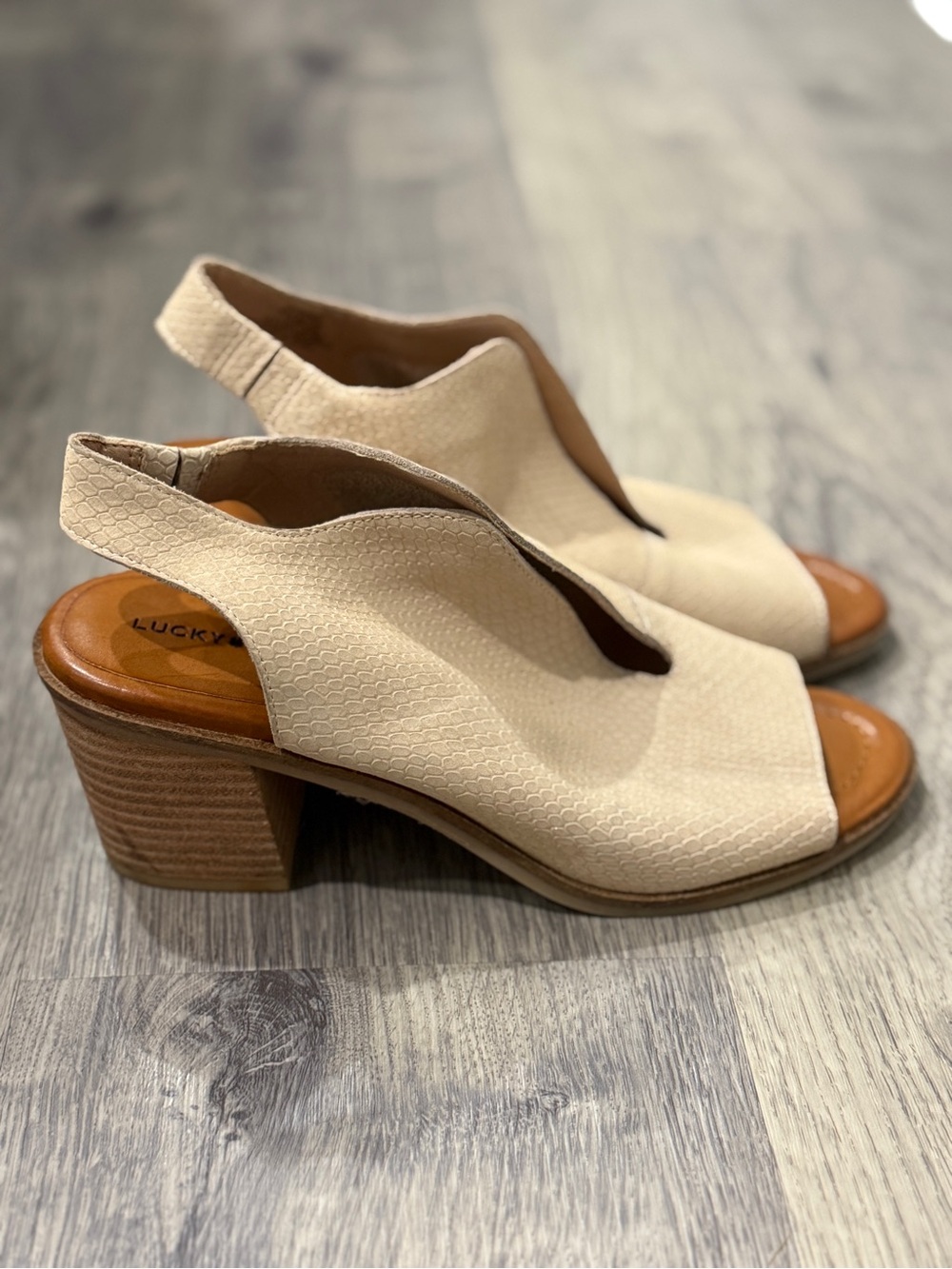 Lucky Brand Rhazy Open-Toe Block Heel Sandals